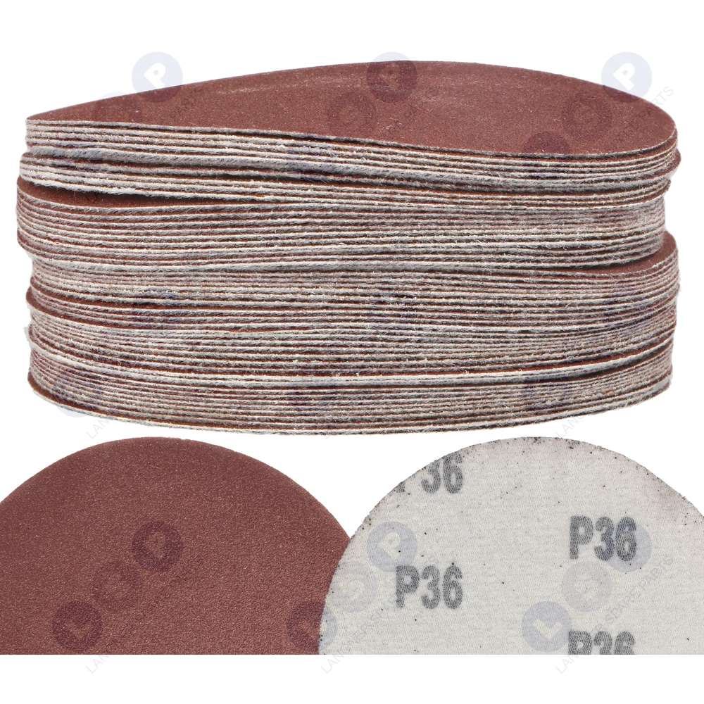 Brúsny papier Kotúče na suchý zips 125 mm pre uhlovú brúsku P36 50 ks